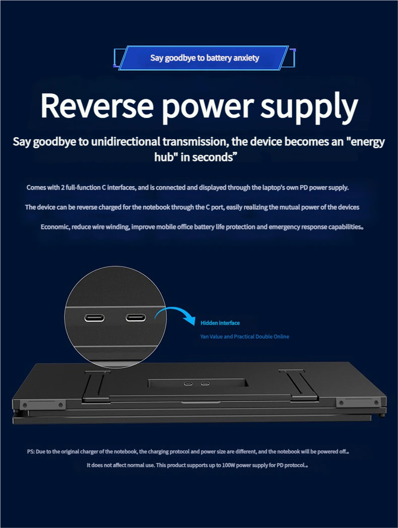 TripleScreenPro 2.5K triple portable monitor for laptop setup