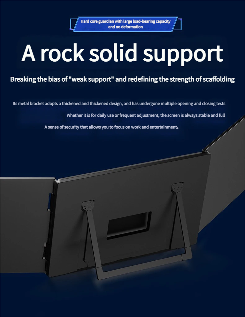 TripleScreenPro 2.5K triple portable monitor for laptop setup