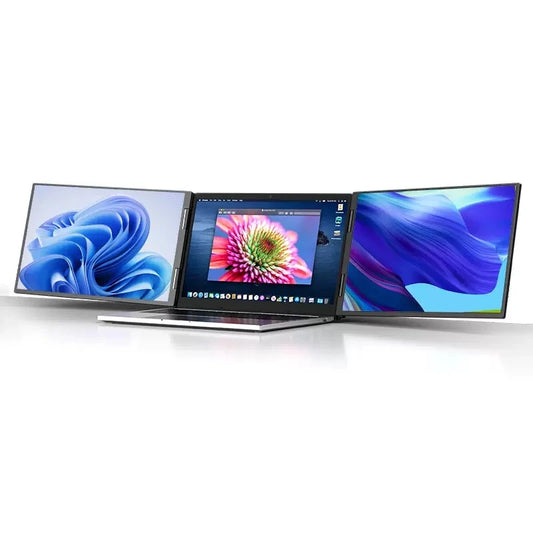 TripleScreenPro™ 16" 2.5K Ultra-HD Triple Screen Extender - Professional Laptop Monitor for M1/M2 Mac & Windows (16:10 Aspect Ratio)